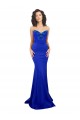 Discount Sweetheart Flower Neckline High Neck Formal Crepe Bridesmaid Dress / Prom Dress UK