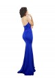 Discount Sweetheart Flower Neckline High Neck Formal Crepe Bridesmaid Dress / Prom Dress UK