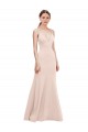 Discount Deep V-Neck and Back Long Formal Crepe Bridesmaid Dress / Prom Dress UK