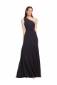 Discount Fit and Flare Formal Crepe Bridesmaid Dress / Prom Dress with One Shoulder UK