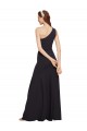 Discount Fit and Flare Formal Crepe Bridesmaid Dress / Prom Dress with One Shoulder UK