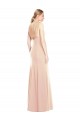 Discount V-Spaghetti Strap Open Back Bateau Neck Trumpet Bridesmaid Dress / Prom Dress UK