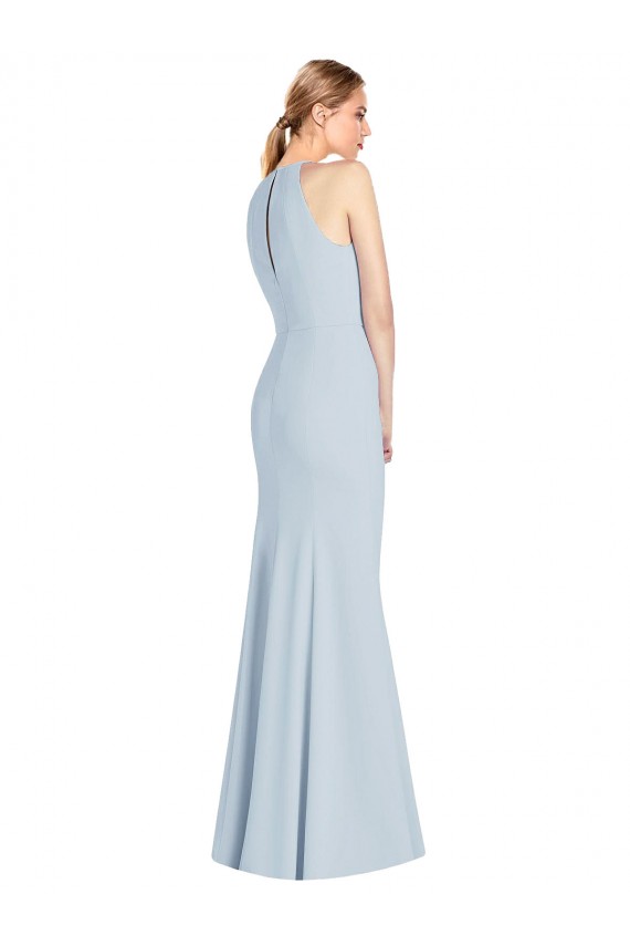 Discount Full Length Sleeveless Halter Bridesmaid Dress / Prom Dress with Keyhole Back UK