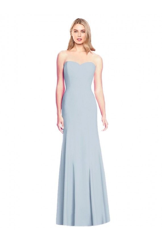 Discount Sweetheart Strapless Flared Skirt Maxi Bridesmaid Dress / Prom Dress UK