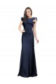 Discount Sleeveless Crepe Bridesmaid Dress / Prom Dress with Cascading Ruffle and Keyhole Back UK