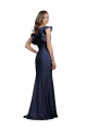 Discount Sleeveless Crepe Bridesmaid Dress / Prom Dress with Cascading Ruffle and Keyhole Back UK