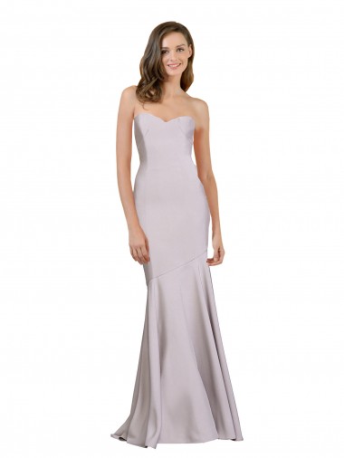 Discount Crepe Mermaid Bridesmaid Dress / Prom Dress with Low Back UK