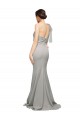 Discount Long Sweep Train Sweetheart Formal Crepe Bridesmaid Dress / Prom Dress with Tulle One Shoulder UK