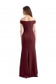 Discount Off the Shoulder Fit and Flare Stretch Crepe Bridesmaid Dress / Prom Dress UK