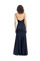 Discount Fit and Flare Scoop Neck Long Sleeveless Stretch Formal Crepe Bridesmaid Dress / Prom Dress UK