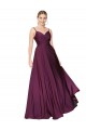 Discount High Neck Spaghetti Straps Long V-Back Formal Crepe Bridesmaid Dress / Prom Dress UK