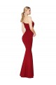 Discount One Shoulder Long High Neck Sleeveless Mermaid Formal Crepe Bridesmaid Dress / Prom Dress UK