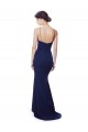 Discount Deep V-Neck Spaghetti Straps Mermaid Formal Crepe Bridesmaid Dress / Prom Dress UK