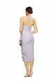 Discount Short Cocktail Length Strapless Formal Crepe Bridesmaid Dress / Prom Dress with Ruffles UK