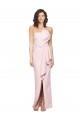 Discount Strapless Long Full Length Ruffles Low Back Formal Crepe Bridesmaid Dress / Prom Dress UK