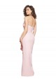 Discount Strapless Long Full Length Ruffles Low Back Formal Crepe Bridesmaid Dress / Prom Dress UK