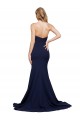Discount Fit and Flare Sweetheart Long Formal Crepe Bridesmaid Dress / Prom Dress with Sweep Train UK