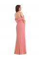 Discount One Shoulder Draped Cuff Maxi Bridesmaid Dress / Prom Dress with Front Slit UK