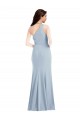 Discount One Shoulder Draped Cowl Neck Maxi Bridesmaid Dress / Prom Dress UK