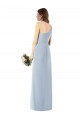 Discount One Shoulder Crepe Trumpet Bridesmaid Dress / Prom Dress with Front Slit UK
