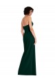 Discount Scooped Strapless Neckline Formal Crepe Bridesmaid Dress / Prom Dress with Side Slit UK