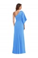 Discount One Shoulder Bell Sleeves Trumpet Bridesmaid Dress / Prom Dress UK