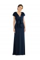 Discount Soft Bow Blouson Bodice Trumpet Formal Crepe Bridesmaid Dress / Prom Dress UK