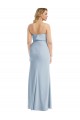 Discount Strapless Overlay Bodice Crepe Maxi Bridesmaid Dress / Prom Dress with Front Slit UK