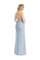 Discount Plunge Neck Halter Backless Trumpet Bridesmaid Dress / Prom Dress with Front Slit UK