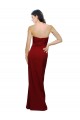 Discount Straight Pencil Skirt Long Sweetheart Formal Crepe Bridesmaid Dress / Prom Dress with High Side Split UK