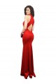Discount Halter Neck keyhole Front Back Long Formal Stretch Satin Bridesmaid Dress / Prom Dress UK