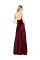 Discount Sleek Spaghetti Straps V-Neck Formal Stretch Satin Bridesmaid Dress / Prom Dress with Center Front Slit UK