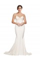 Discount Strapless Cowl Neck Sweep Train Formal Stretch Satin Bridesmaid Dress / Prom Dress UK