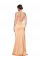 Discount One Shoulder Ruched Formal Stretch Satin Bridesmaid Dress / Prom Dress with Thigh High Split UK