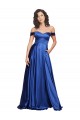 Discount Ball Gown Off the Shoulder Sweetheart Formal Stretch Satin Bridesmaid Dress / Prom Dress UK