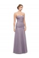 Discount Draped Long Mermaid Sweetheart Tulle Bridesmaid Dress UK