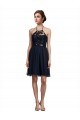 Discount High Neck Illusion Bodice Bridesmaids Dress UK