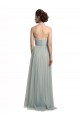 Discount Halter Ruched Sweetheart Neckline Tulle Bridesmaid Dress UK