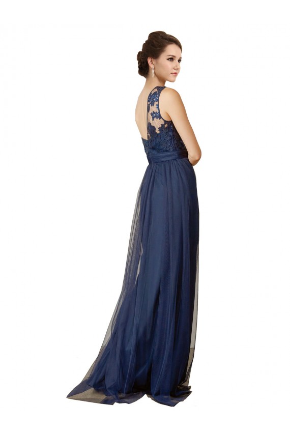 Discount Sequined Floral Lace Sweetheart Tulle Bridesmaid Dress UK