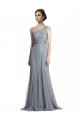 Discount One Shoulder Tulle Fit and Flare Bridesmaid Dress UK