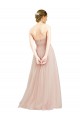 Discount Floor Length Sweetheart Tulle Bridesmaid Dress with Open Back UK