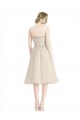 Discount Strapless Short Cocktail Length Tulle Cocktail Bridesmaid Dress with Pleats UK