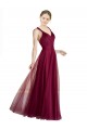 Discount Long Sweetheart Tulle Bridesmaid Dress with Straps and Criss Cross Back UK