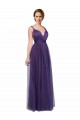 Discount Twisted Straps Sweeheart Long Tulle Bridesmaid Dress Open Back UK