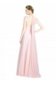 Discount Ruched Sweetheart Neckline A-Line Tulle Bridesmaid Dress with Tie Open Back UK