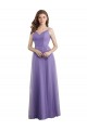 Discount Sweetheart Deep V-Back Tulle Bridesmaid Dress with Draped Bodice UK
