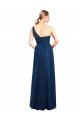 Discount Ruched One Shoulder Tulle A-Line Bridesmaid Dress UK