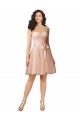 Discount Lace and Tulle Bridesmaid Dress with Cap Sleeves and Keyhole Back UK