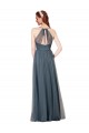 Discount Beach-inspired Sweetheart Tulle Long Bridesmaid Dress UK