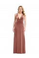 Discount Plunging Neckline Formal Velvet Maxi Bridesmaid Dress / Prom Dress with Criss Cross Open Back UK